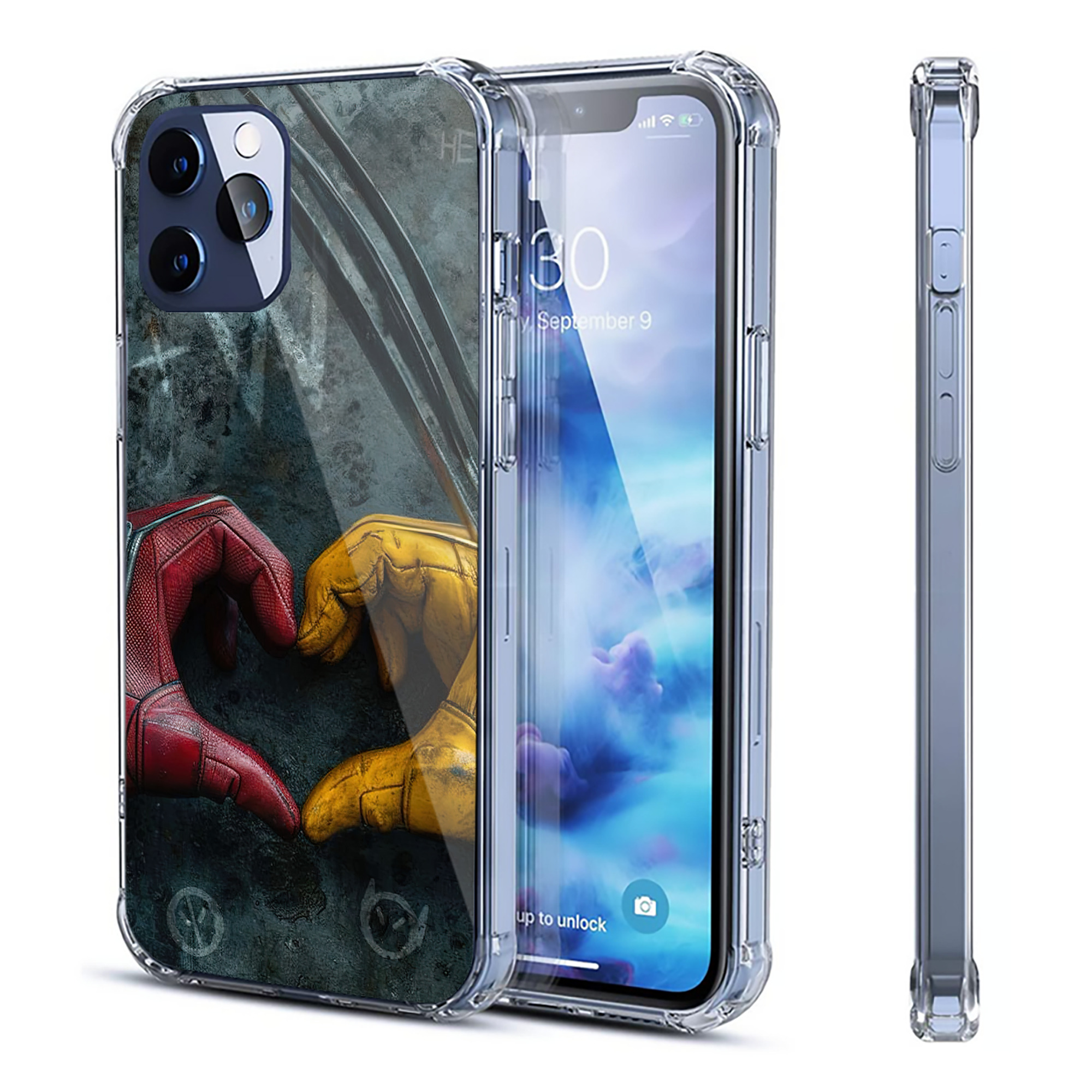 （画像用） Deadpool デッドプール 【iPhone 12シリーズ対応】透明スマホケース（クリアソフトケース）